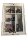 Vintage Shadow Box Wall Display with Miniature Accessories