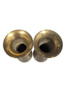 Pair of Etched Brass Vases