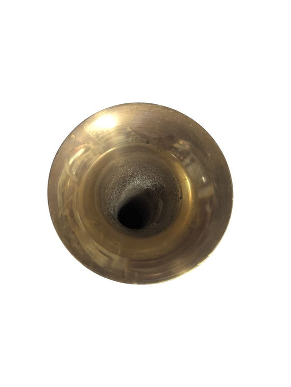 Vintage Hand-Etched Brass Vase