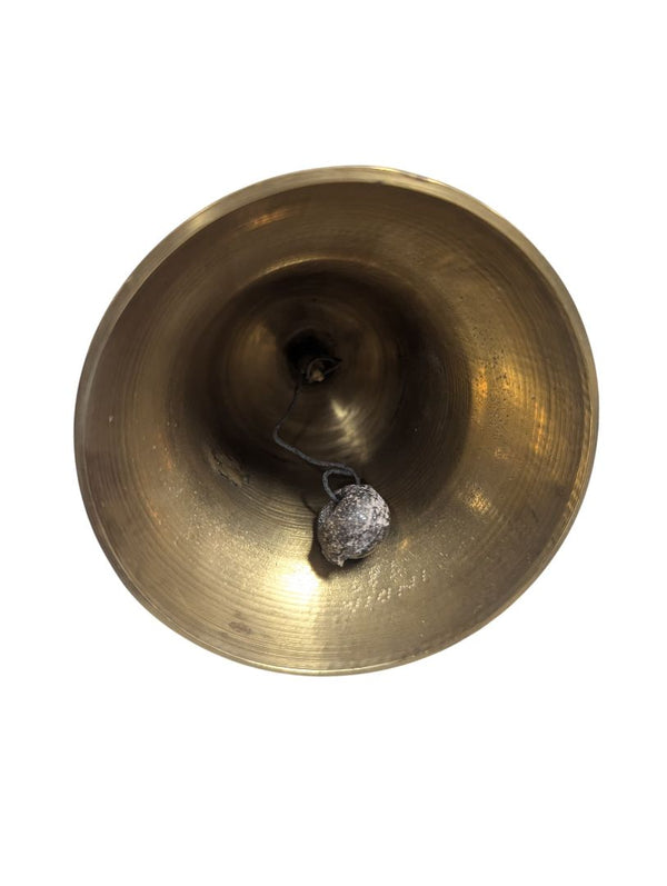 Solid Brass Handbell – Floral Engraved