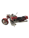 Vintage Red Metal Motorcycle Model