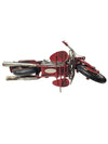 Vintage Red Metal Motorcycle Model