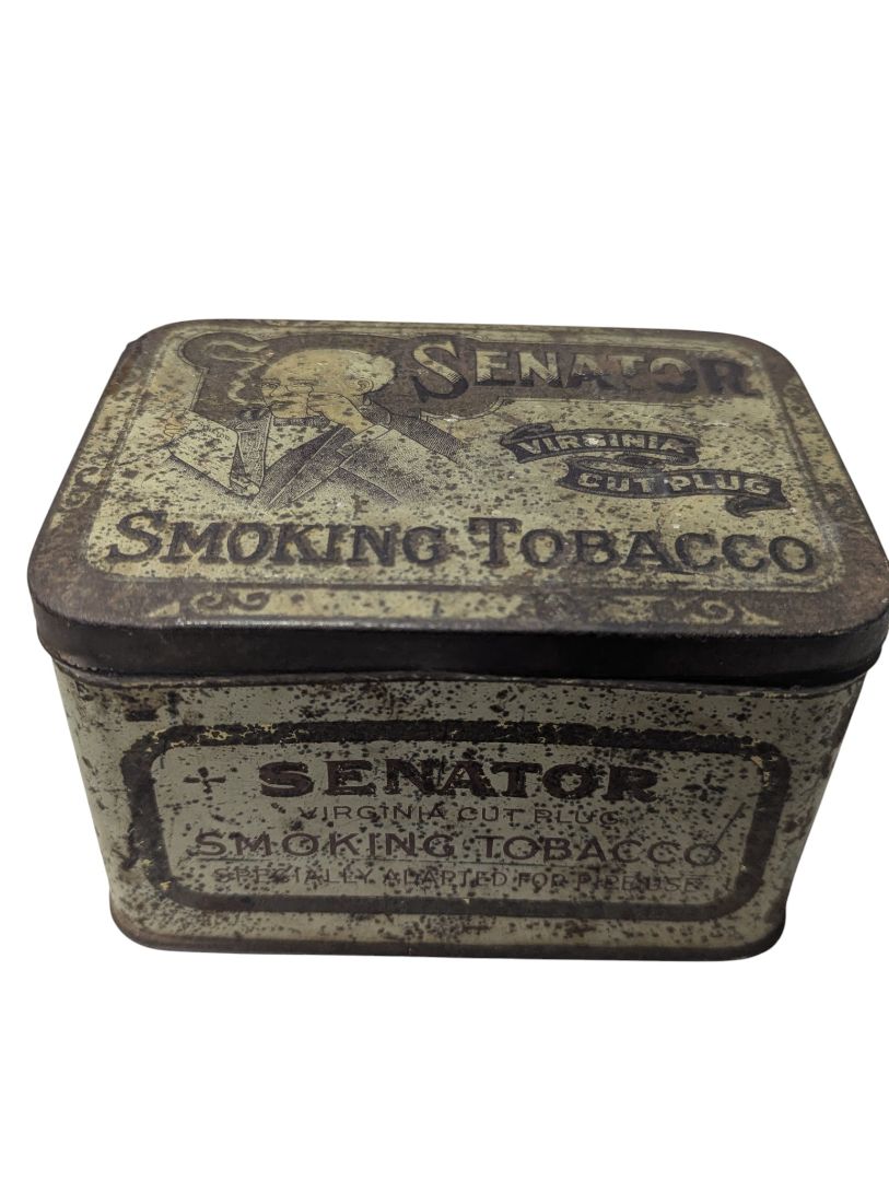 Vintage “Senator” Virginia Cut Plug Tobacco Tin