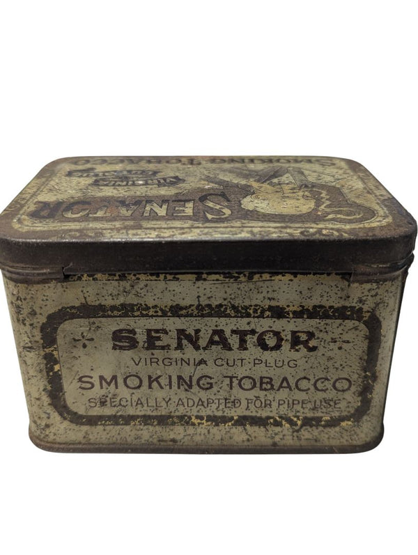 Vintage “Senator” Virginia Cut Plug Tobacco Tin