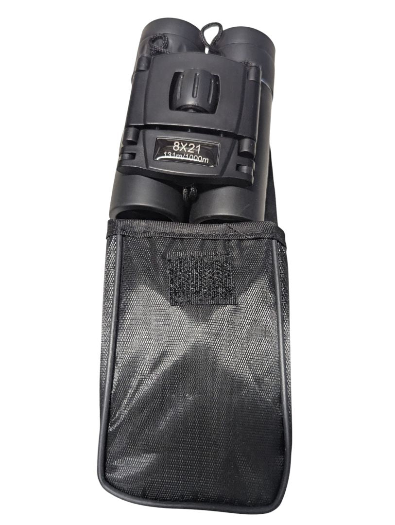 Compact 8x21 Binoculars with Case