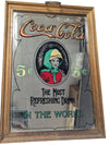 Coca-Cola Vintage-Style Reverse Glass Mirror Sign