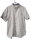 Buffalo David Bitton Light Grey Short-Sleeve Button-Up Shirt (L/G)