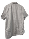 Buffalo David Bitton Light Grey Short-Sleeve Button-Up Shirt (L/G)
