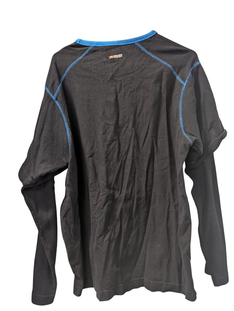 Point Zero “PZJNDNM FX” Black Long-Sleeve Layered Graphic Tee (L/G)