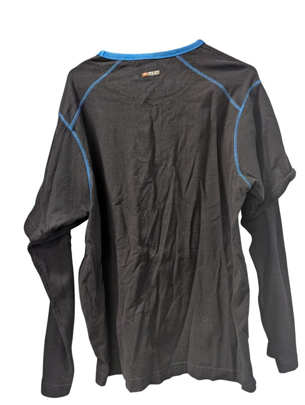 Point Zero “PZJNDNM FX” Black Long-Sleeve Layered Graphic Tee (L/G)