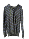 American Eagle Striped Lightweight Hooded Long-Sleeve (L/G)