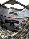 Tommy Hilfiger Yellow & Navy Plaid Button-Down Shirt (XL)