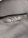 Chaps Pinstripe Wool Suit Jacket – Black/Grey