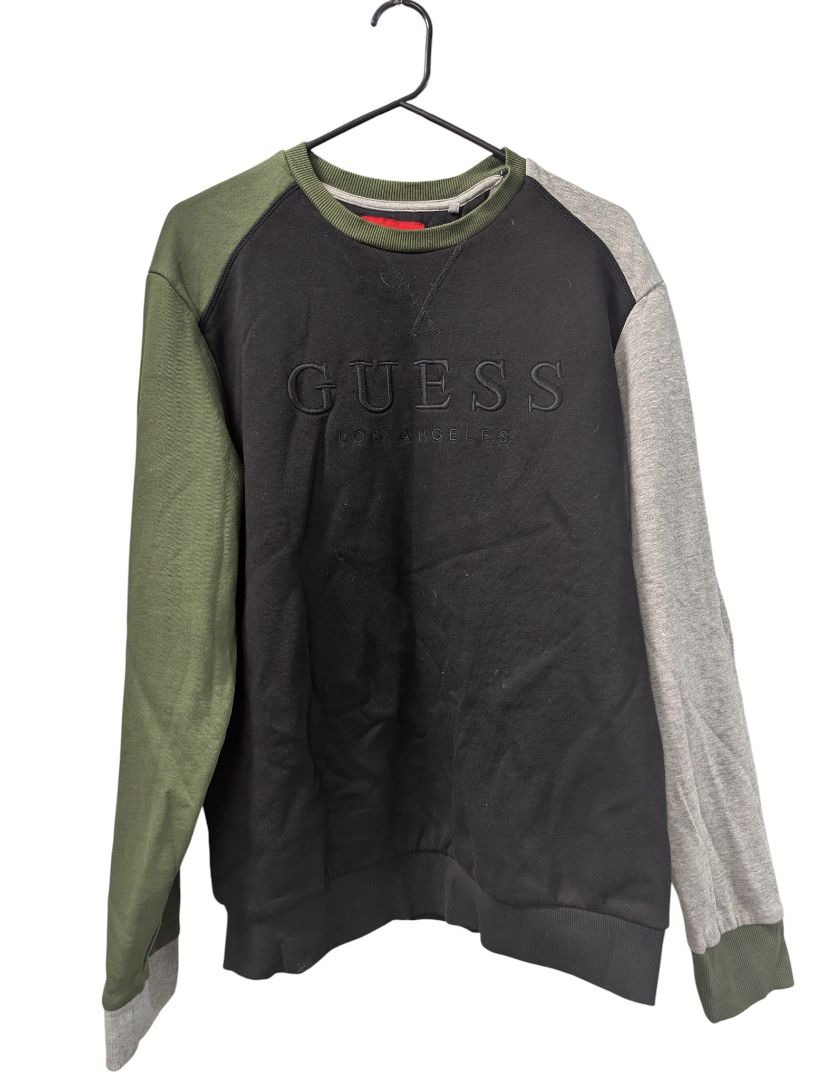 GUESS Los Angeles Colorblock Crewneck Sweatshirt