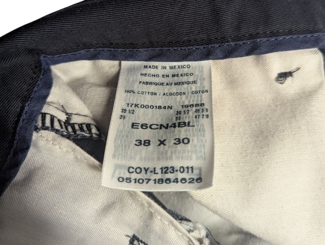 Men’s Black Chino Pants – Size 38x30