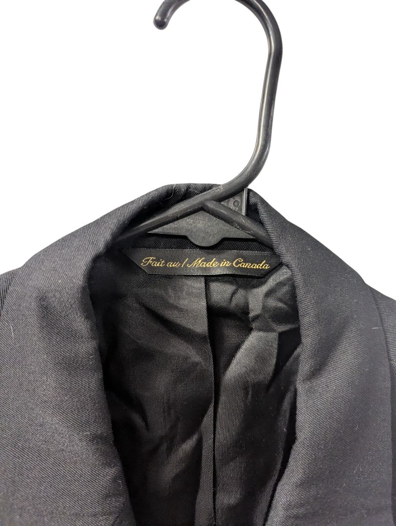 Bosa Classic Double-Breasted Black Blazer