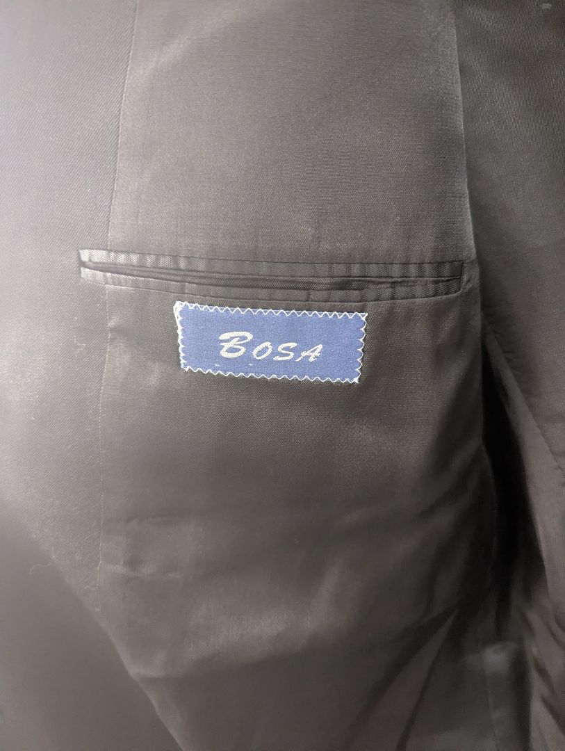 Bosa Classic Double-Breasted Black Blazer