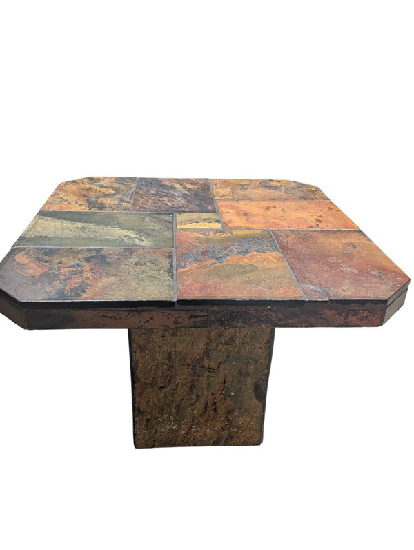 Multicolor Slate Tile Coffee Table