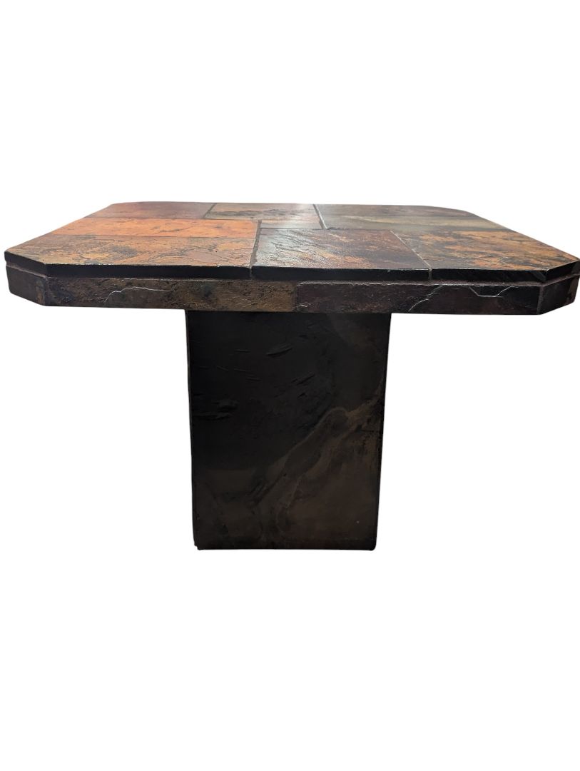 Multicolor Slate Tile Coffee Table