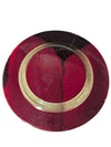 Red & Gold Decorative Charger Plate
