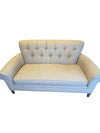 Tufted Light Beige Loveseat Sofa
