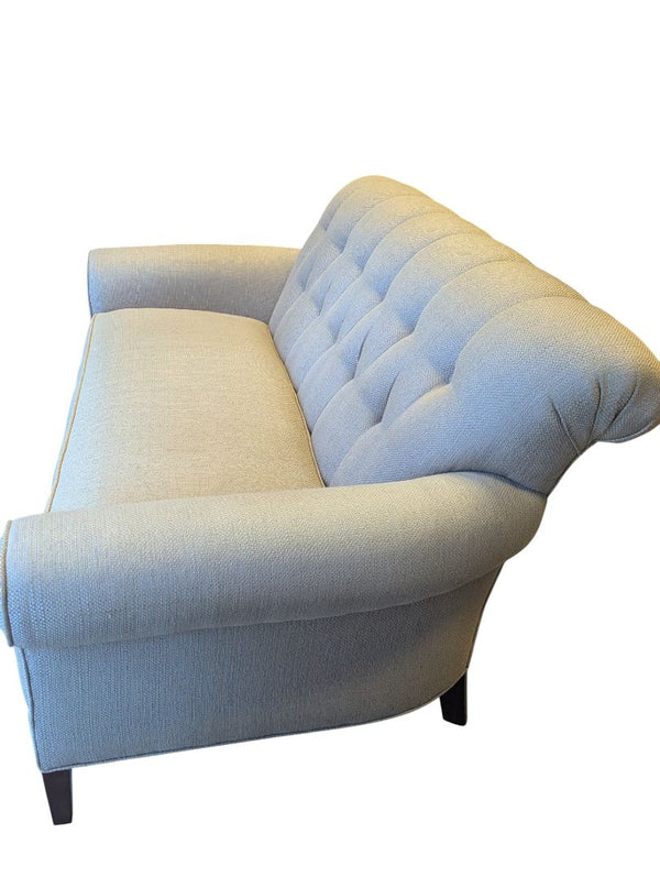 Tufted Light Beige Loveseat Sofa