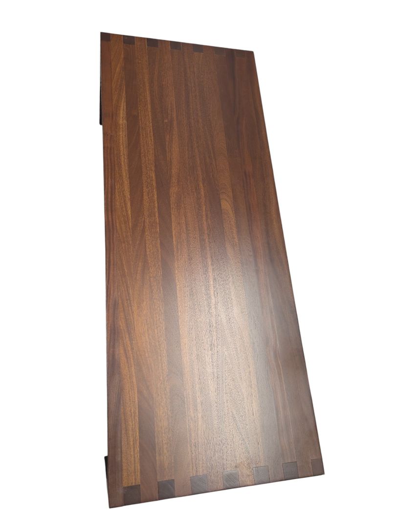 Solid Walnut Minimalist Low Table – Finger-Joint Construction