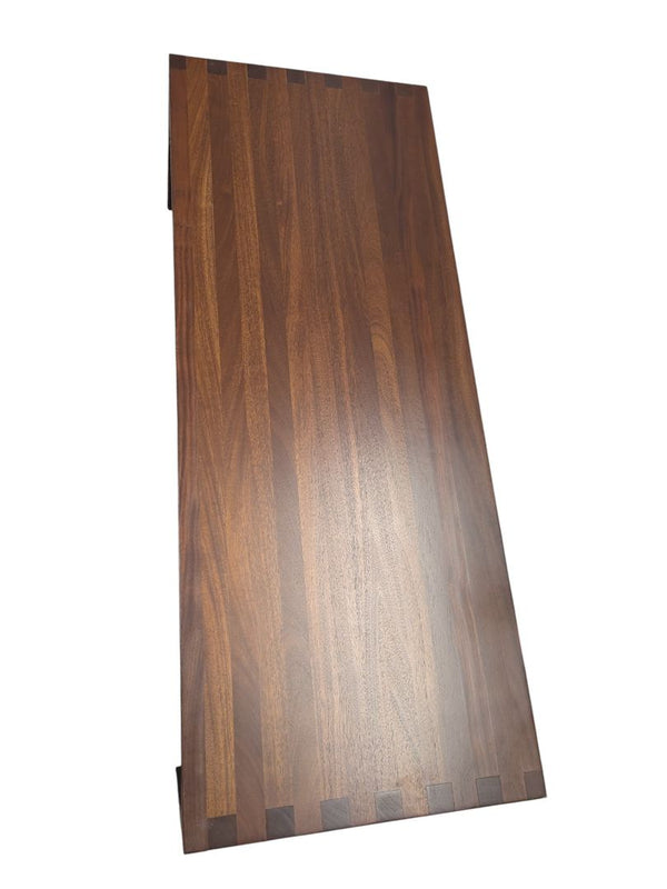 Solid Walnut Minimalist Low Table – Finger-Joint Construction