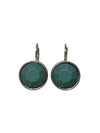 Vintage Green Resin Drop Earrings