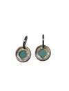 Vintage Green Resin Drop Earrings