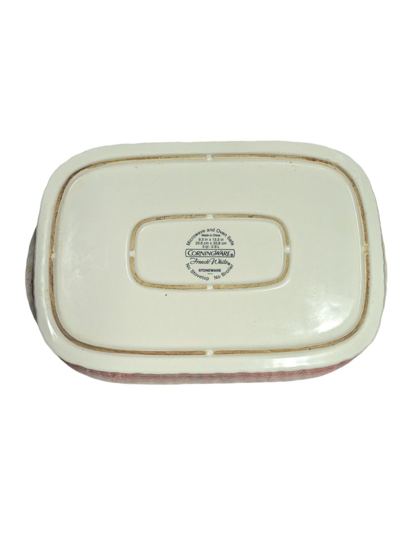 CorningWare French White Stoneware Baking Dish