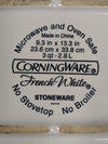 CorningWare French White Stoneware Baking Dish