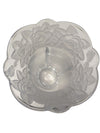 Frosted Rose Etched Glass Vase