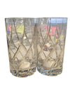 Pair of Cut Crystal Highball Glasses