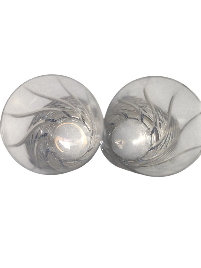Pair of Cut Crystal Highball Glasses
