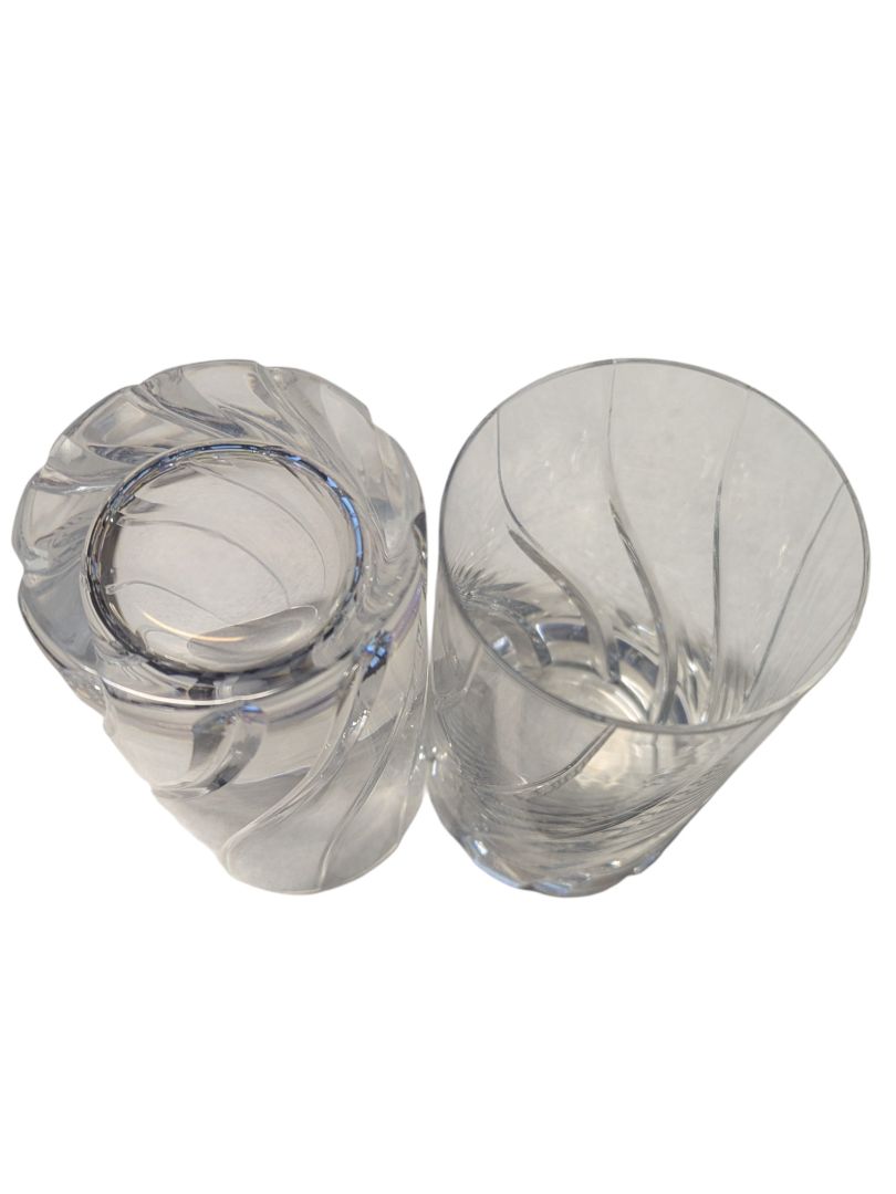 Pair of Cut Crystal Highball Glasses