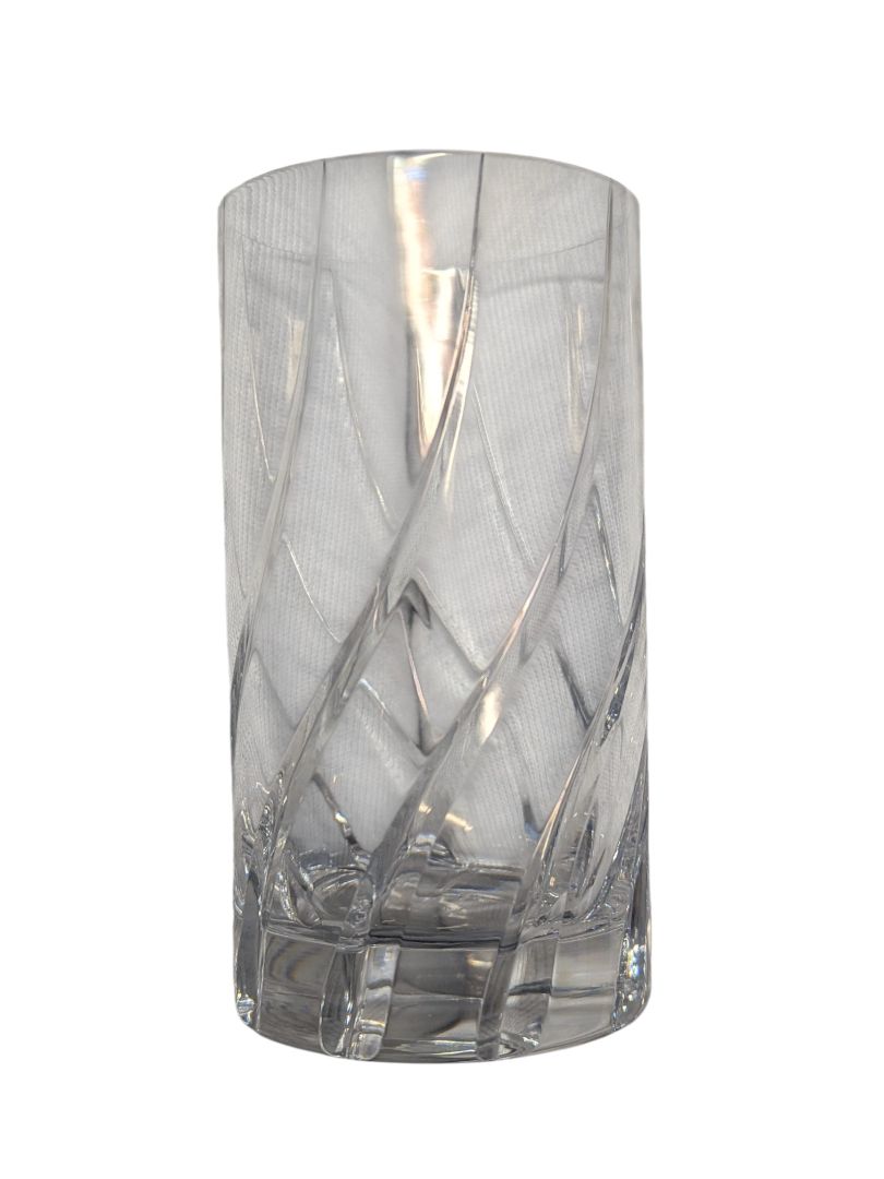 Pair of Cut Crystal Highball Glasses