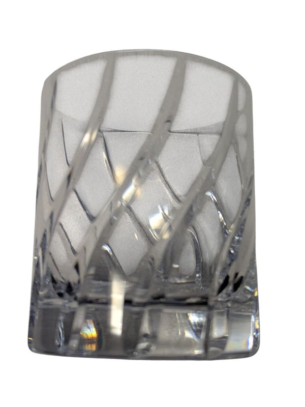 Pair of Cut Crystal Double Old Fashioned Glasses