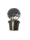 Decorative Cut-Glass Perfume Bottle with Faceted Crystal Stopper