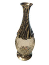 Decorative Cut-Glass Perfume Bottle with Faceted Crystal Stopper