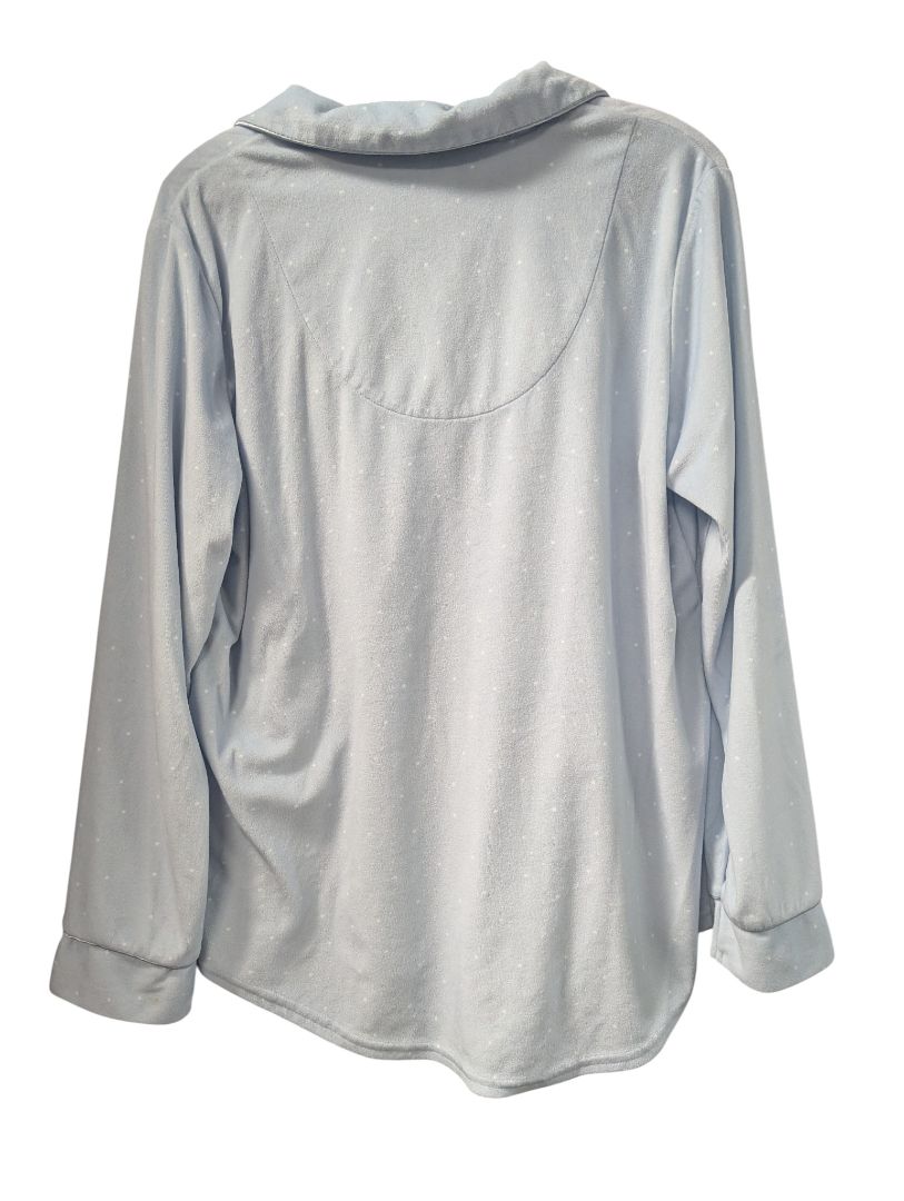 La Vie en Rose Light Blue Fleece Pajama Set
