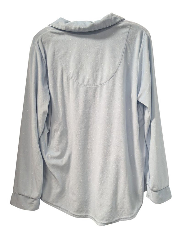 La Vie en Rose Light Blue Fleece Pajama Set