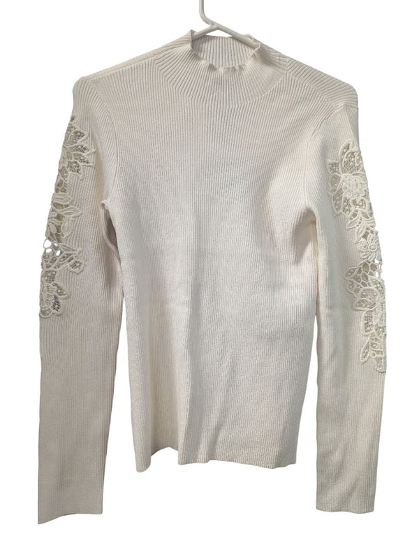 Melanie Lyne Ivory Knit Top – Size M