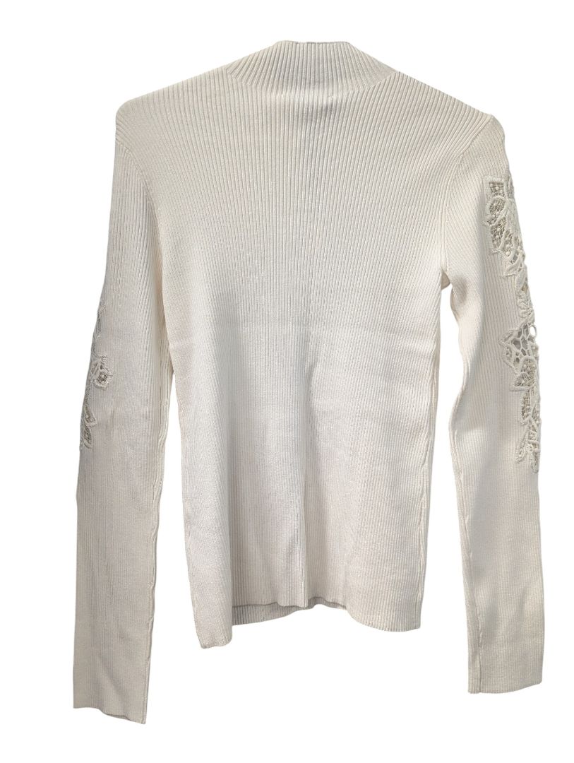 Melanie Lyne Ivory Knit Top – Size M