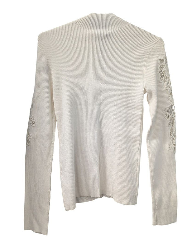 Melanie Lyne Ivory Knit Top – Size M