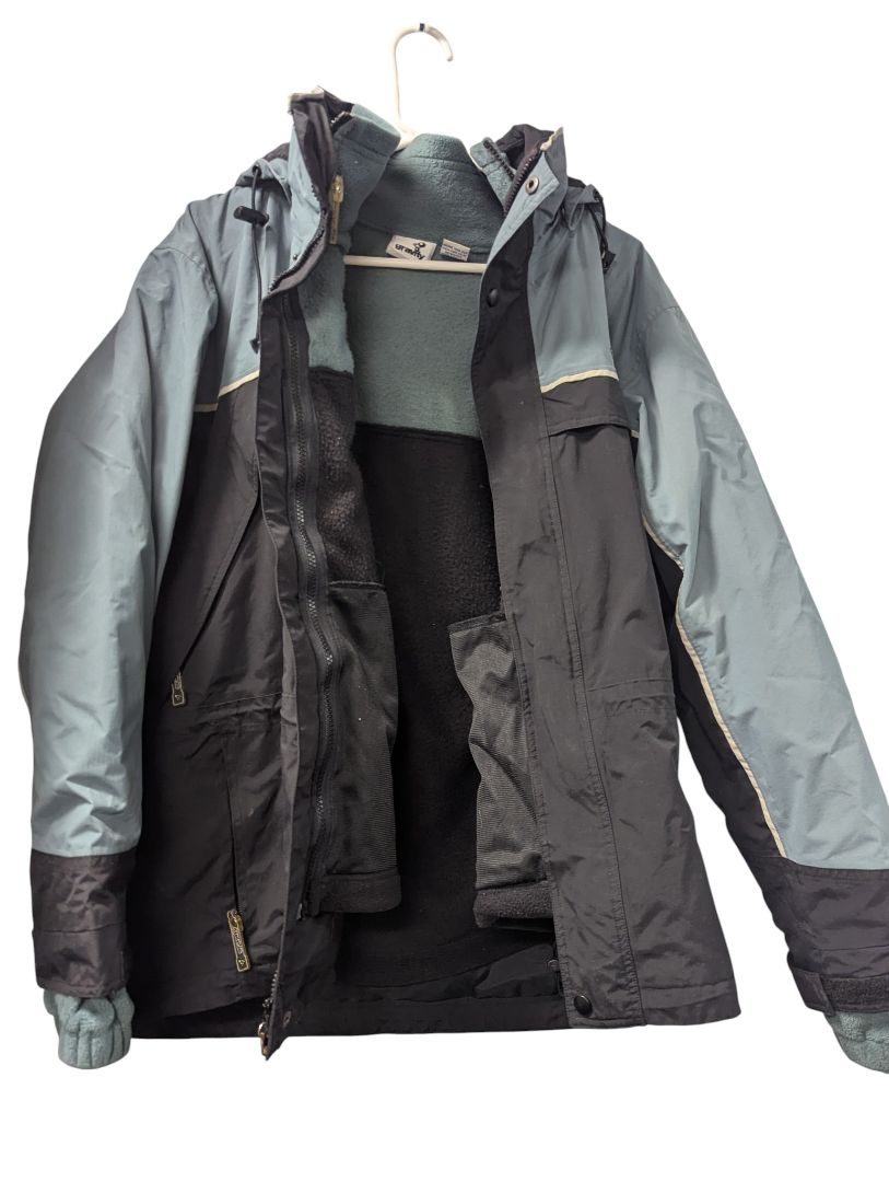 Gravity Men’s Insulated Winter Jacket – Black & Slate