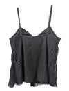 Christina Black Crochet Tankini Top