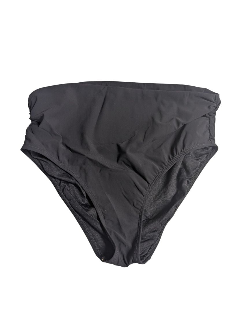Christina Black High-Waisted Swim Bottoms