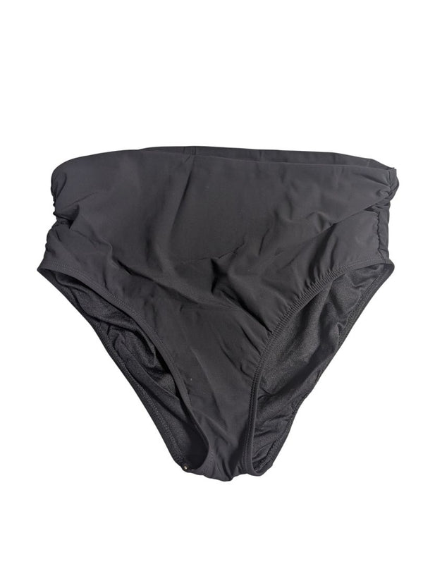 Christina Black High-Waisted Swim Bottoms