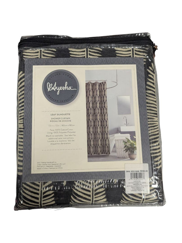 Ayesha Curry “Leaf Silhouette” Shower Curtain